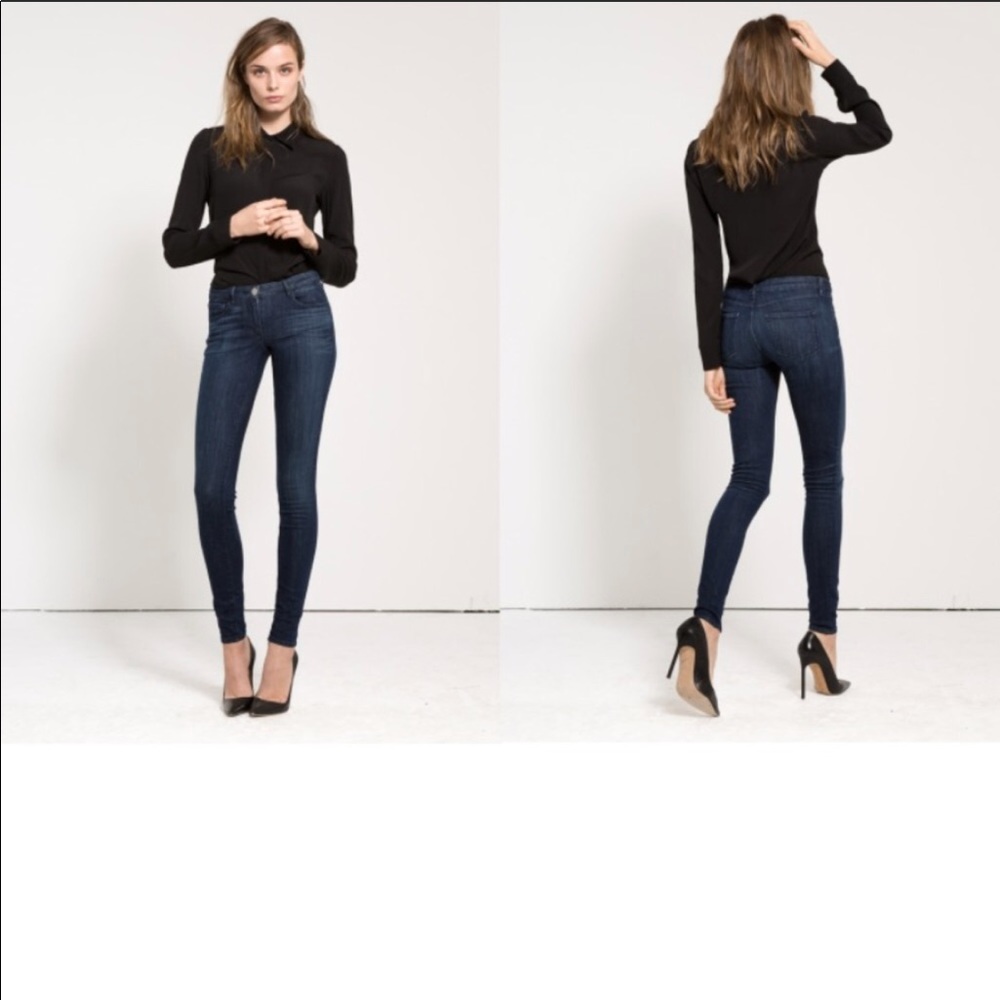 3x1 W2 High Rise Dark Skinny Jeans Size 25